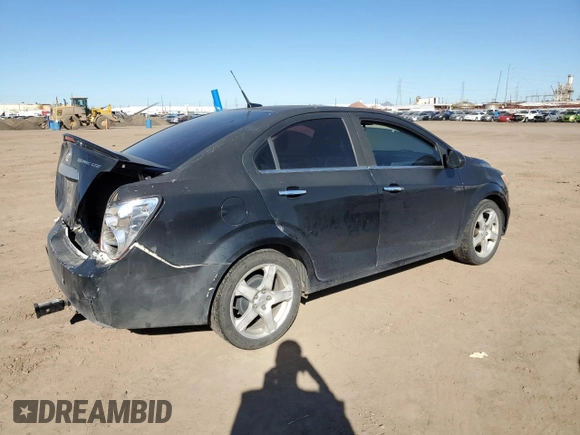 2013 Chevrolet Sonic LTZ with VIN 1G1JE5SH7D4226596, listed as a Copart auction lot 40272184 with 150,981 mi miles and Salvage title. Bid and sale history available at DreamBid. Image 3.