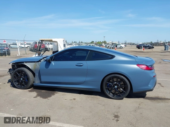 2019 BMW 8 Series M850i xDrive with VIN WBABC4C54KBU96620, listed as a IAAI auction lot 42035001 with 38,512 mi miles and . Bid and sale history available at DreamBid. Image 15.