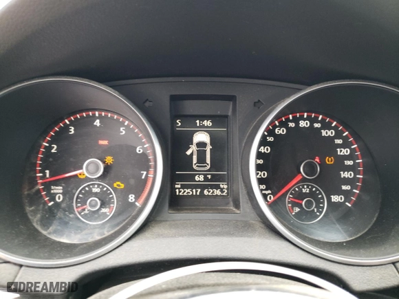 2013 Volkswagen GTI with VIN WVWGD7AJ5DW000789, listed as a Copart auction lot 53192595 with 122,517 mi miles and Clean Title. Bid and sale history available at carsss.com. Image 9.