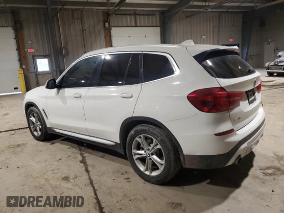 2019 BMW X3 sDrive30i with VIN 5UXTR7C56KLF24971, listed as a Copart auction lot 43018555 with 101,039 mi miles and Salvage Title. Bid and sale history available at carsss.com. Image 2.
