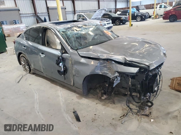 2018 Infiniti Q50 3.0t LUXE with VIN JN1EV7AP4JM364883, listed as a Copart auction lot 51528925 with 0 mi miles and Salvage Title. Bid and sale history available at carsss.com. Image 4.