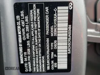 2018 Infiniti QX30 Premium with VIN SJKCH5CR9JA003484, listed as a Copart auction lot 41448554 with 47,866 mi miles. Bid and sale history available at carsss.com. Image 12.