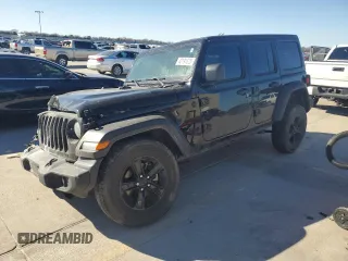 2022 Jeep Wrangler Unlimited Sport with VIN 1C4HJXDG0NW200459, listed as a Copart auction lot 42191825 with 19,019 mi miles and Salvage Title. Bid and sale history available at DreamBid. Image 1.