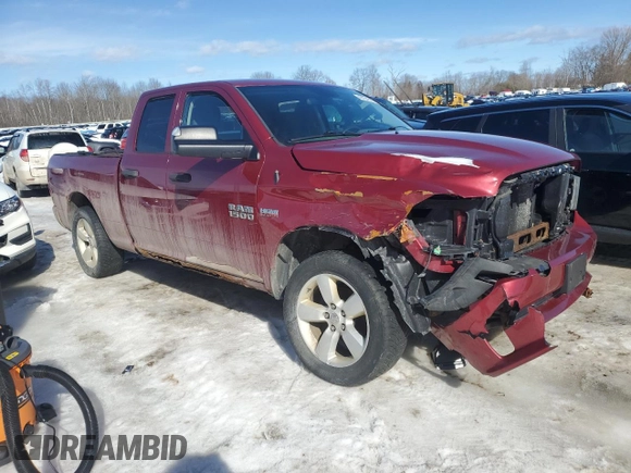 2014 Ram 1500 Tradesman with VIN 1C6RR7FT5ES132696, listed as a Copart auction lot 46034505 with 157,735 mi miles and Salvage Title. Bid and sale history available at carsss.com. Image 4.