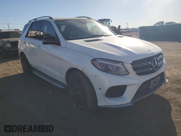 2018 Mercedes-Benz GLE 43 AMG with VIN 4JGDA6EB5JB017664, listed as a Copart auction lot 86380244 with 51,405 mi miles and Salvage Title. Bid and sale history available at DreamBid. Image 4.