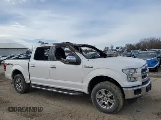2017 Ford F-150 XL with VIN 1FTEW1EF2HKD48454, listed as a Copart auction lot 43140355 with 0 mi miles and Salvage Title. Bid and sale history available at carsss.com. Image 4.