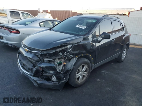 2020 Chevrolet Trax LT with VIN KL7CJLSB6LB027042, listed as a Copart auction lot 60493525 with 76,192 mi miles and Clean title. Bid and sale history available at DreamBid. Image 1.