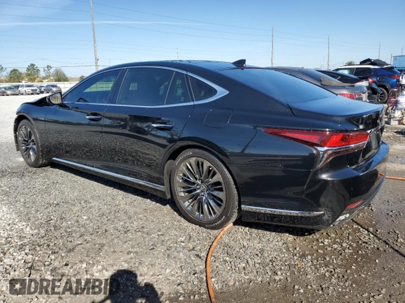 2018 Lexus LS 500 z VIN JTHB5LFF6J5006184, wystawiony jako Copart lot #46463555 z przebiegiem 34 506 mil mil oraz Szkoda całkowita • Salvage title. Historia ofert i sprzedaży dostępna na DreamBid. Obrazek 2.