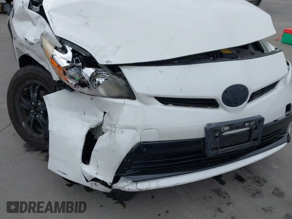 2012 Toyota Prius One with VIN JTDKN3DU7C5504139, listed as a IAAI auction lot 42110798 with 121,227 mi miles and . Bid and sale history available at DreamBid. Image 6.