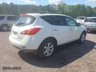 2010 Nissan Murano S with VIN JN8AZ1MU9AW004001, listed as a IAAI auction lot 41949194 with 281,758 mi miles. Bid and sale history available at carsss.com. Image 4.
