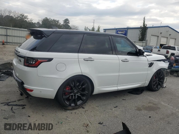 2022 Land Rover Range Rover Sport HST with VIN SALWS2RU3NA242121, listed as a Copart auction lot 46434655 with 23,073 mi miles and Salvage Title. Bid and sale history available at carsss.com. Image 3.
