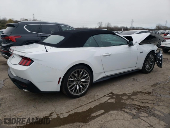 2024 Ford Mustang GT Premium with VIN 1FAGP8FF7R5104107, listed as a Copart auction lot 81084034 with 8,389 mi miles and Clean title. Bid and sale history available at DreamBid. Image 3.