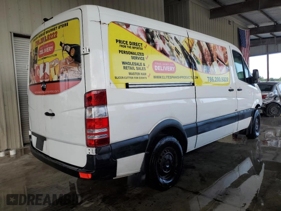 2016 Mercedes-Benz Sprinter Cargo with VIN WD3PE7DD6GP251106, listed as a Copart auction lot 37307944 with Not Provided miles. Bid and sale history available at carsss.com. Image 3.