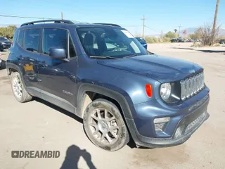 2020 Jeep Renegade Latitude with VIN ZACNJABB4LPL84593, listed as a IAAI auction lot 41645340 with 60,184 mi miles. Bid and sale history available at carsss.com. Image 1.