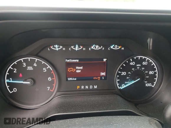 2024 Ford F-250 XL with VIN 1FT8W2BA2RED55853, listed as a Copart auction lot 50156825 with 5,293 mi miles and Salvage title. Bid and sale history available at DreamBid. Image 9.