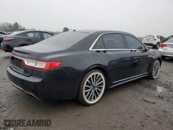 2017 Lincoln Continental with VIN 1LN6L9TP5H5637314, listed as a Copart auction lot 42365555 with 89,000 mi miles and Salvage Title. Bid and sale history available at DreamBid. Image 3.