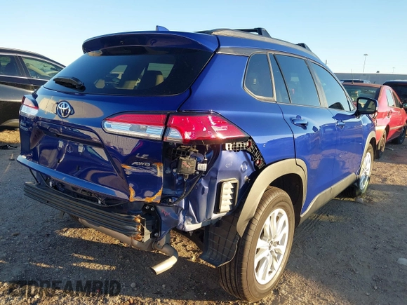 2024 Toyota Corolla Cross LE with VIN 7MUBAABG4RV092431, listed as a IAAI auction lot 41012071 with 4,641 mi miles and . Bid and sale history available at DreamBid. Image 4.