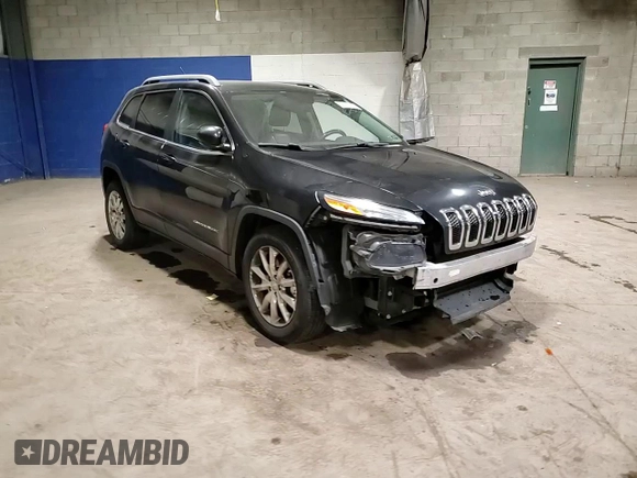 2015 Jeep Cherokee Limited with VIN 1C4PJMDB1FW785164, listed as a Copart auction lot 53127655 with 122,689 mi miles and Salvage Title. Bid and sale history available at carsss.com. Image 15.