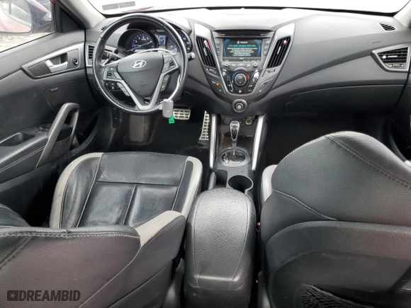 2014 Hyundai Veloster Turbo with VIN KMHTC6AE8EU198906, listed as a Copart auction lot 48309475 with 109,993 mi miles and Salvage Title. Bid and sale history available at carsss.com. Image 8.