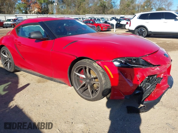 2022 Toyota Supra 3.0 with VIN WZ1DB0C04NW051045, listed as a IAAI auction lot 41156875 with 3,851 mi miles and . Bid and sale history available at DreamBid. Image 1.