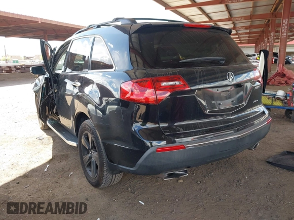 2013 Acura MDX with VIN 2HNYD2H26DH524225, listed as a IAAI auction lot 41966641 with 123,424 mi miles. Bid and sale history available at carsss.com. Image 3.