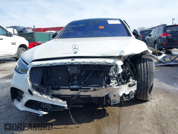 2022 Mercedes-Benz S 500 with VIN W1K6G6DB4NA143867, listed as a IAAI auction lot 41560165 with 17,908 mi miles and . Bid and sale history available at DreamBid. Image 6.