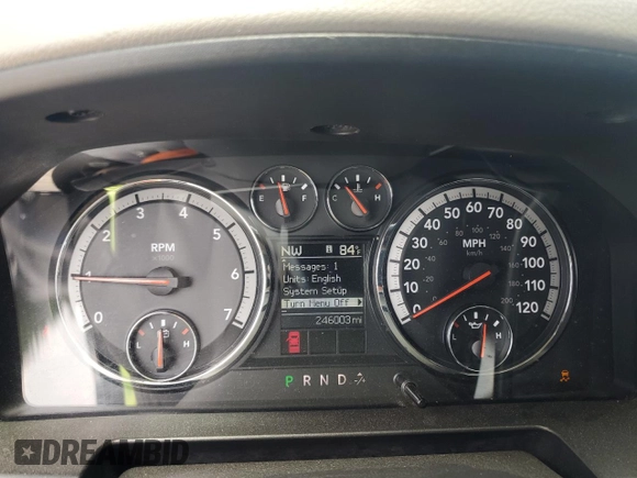2012 Ram 1500 Big Horn z VIN 1C6RD6LT9CS118262, wystawiony jako Copart lot #62069075 z przebiegiem 246 003 mil mil oraz Szkoda całkowita • Salvage title. Historia ofert i sprzedaży dostępna na DreamBid. Obrazek 9.