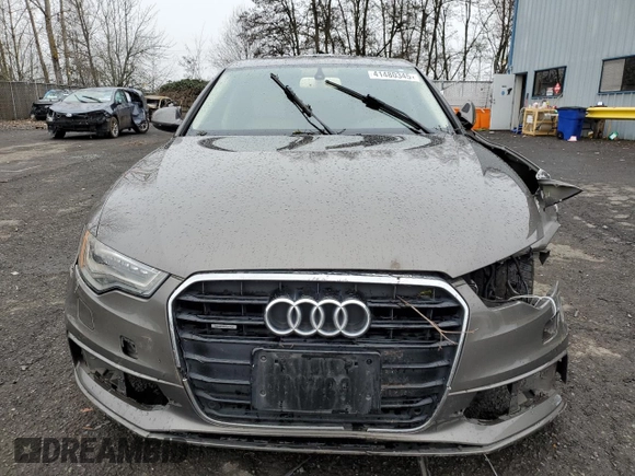 2015 Audi A6 Premium Plus with VIN WAUFGAFC4FN011105, listed as a Copart auction lot 54361885 with 124,181 mi miles and Salvage title. Bid and sale history available at DreamBid. Image 5.