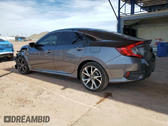 2021 Honda Civic Sport with VIN 19XFC2F80ME003634, listed as a Copart auction lot 52317715 with 69,411 mi miles and Salvage Title. Bid and sale history available at DreamBid. Image 2.
