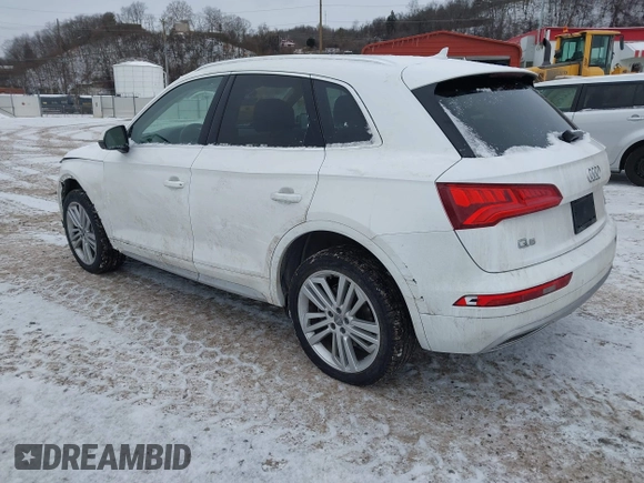 2018 Audi Q5 Prestige with VIN WA1CNAFY9J2171198, listed as a IAAI auction lot 41640282 with 37,208 mi miles. Bid and sale history available at carsss.com. Image 3.