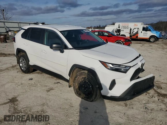 2023 Toyota RAV4 LE with VIN 2T3F1RFV3PC348025, listed as a Copart auction lot 43995355 with 46,155 mi miles and Salvage Title. Bid and sale history available at carsss.com. Image 4.