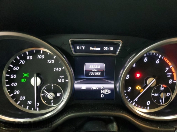 2013 Mercedes-Benz M ML 350 with VIN 4JGDA5HB6DA180761, listed as a Copart auction lot 51044665 with 121,055 mi miles and Salvage Title. Bid and sale history available at carsss.com. Image 9.