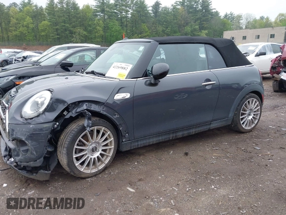 2017 MINI Convertible Cooper S with VIN WMWWG9C39H3D22503, listed as a IAAI auction lot 42269882 with 20,755 mi miles and . Bid and sale history available at DreamBid. Image 14.