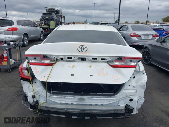 2025 Toyota Camry LE with VIN 4T1DAACK3SU087725, listed as a IAAI auction lot 42067493 with 3,217 mi miles and . Bid and sale history available at DreamBid. Image 17.