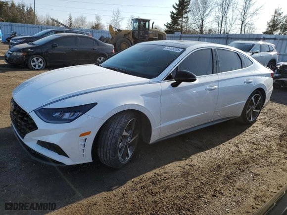 2023 Hyundai Sonata SEL Plus with VIN KMHL44J27PA265524, listed as a Copart auction lot 44438325 with 61,911 mi miles and Salvage Title. Bid and sale history available at carsss.com. Image 1.