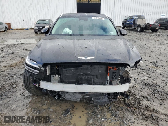 2023 Genesis GV70 Advanced with VIN 5NMMCET14PH000281, listed as a Copart auction lot 57876395 with 24,842 mi miles and Salvage title. Bid and sale history available at DreamBid. Image 5.