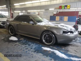 2001 Ford Mustang GT Deluxe with VIN 1FAFP45X81F193358, listed as a Copart auction lot 46297485 with 130,538 mi miles and Salvage Title. Bid and sale history available at carsss.com. Image 4.