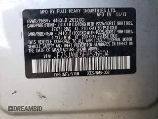 2014 Subaru Forester 2.5i Touring with VIN JF2SJAMC5EH526604, listed as a Copart auction lot 52570475 with 190,608 mi miles and Salvage Title. Bid and sale history available at carsss.com. Image 14.