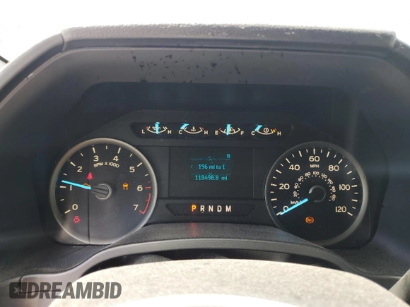 2018 Ford F-150 XL with VIN 1FTEW1E53JKC57304, listed as a Copart auction lot 57168915 with 118,498 mi miles and Salvage title. Bid and sale history available at DreamBid. Image 9.