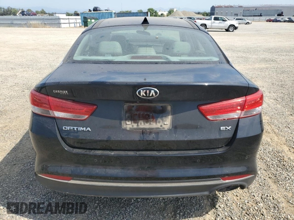 2018 Kia Optima EX with VIN 5XXGU4L39JG244603, listed as a Copart auction lot 60229675 with 123,677 mi miles and Salvage title. Bid and sale history available at DreamBid. Image 6.