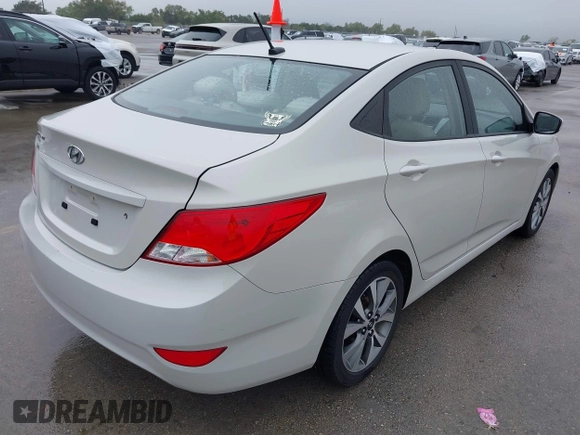 2017 Hyundai Accent SE with VIN KMHCT4AE4HU251822, listed as a IAAI auction lot 41967348 with 88,303 mi miles. Bid and sale history available at carsss.com. Image 4.