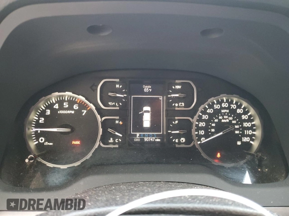 2020 Toyota Tundra 2WD SR with VIN 5TFRY5F17LX256645, listed as a Copart auction lot 74015264 with 90,747 mi miles and Salvage Title. Bid and sale history available at carsss.com. Image 9.