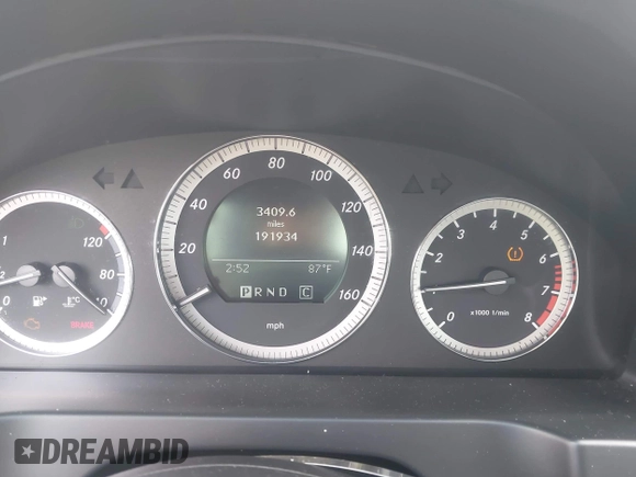 2009 Mercedes-Benz C 300 Sport with VIN WDDGF54X49R051999, listed as a IAAI auction lot 42353719 with 191,934 mi miles and . Bid and sale history available at DreamBid. Image 7.