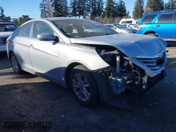 2013 Hyundai Sonata GLS with VIN 5NPEB4AC0DH720603, listed as a IAAI auction lot 41563302 with 155,453 mi miles and . Bid and sale history available at carsss.com. Image 1.
