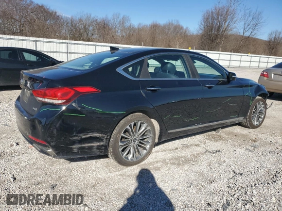 2015 Hyundai Genesis 3.8L with VIN KMHGN4JE9FU015398, listed as a Copart auction lot 47484215 with 124,873 mi miles and Clean Title. Bid and sale history available at carsss.com. Image 3.