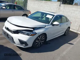 2023 Honda Civic Sedan EX with VIN 2HGFE1F76PH314765, listed as a IAAI auction lot 41862306 with 27,588 mi miles. Bid and sale history available at carsss.com. Image 2.