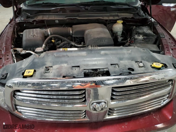 2017 Ram 1500 Big Horn with VIN 1C6RR7LG3HS667327, listed as a Copart auction lot 43693235 with 105,381 mi miles and Salvage Title. Bid and sale history available at carsss.com. Image 11.