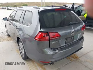2017 Volkswagen Golf SportWagen S with VIN 3VWU17AU6HM528933, listed as a IAAI auction lot 41319147 with 66,438 mi miles. Bid and sale history available at carsss.com. Image 3.