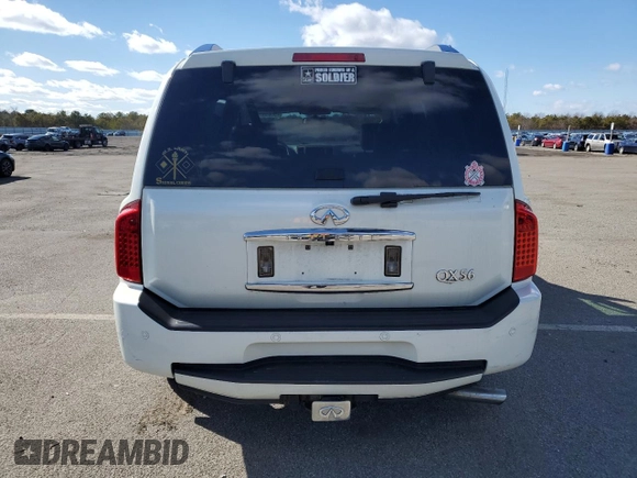 2009 Infiniti QX56 with VIN 5N3AA08C29N901728, listed as a Copart auction lot 45585905 with 107,649 mi miles and Salvage Title. Bid and sale history available at carsss.com. Image 6.