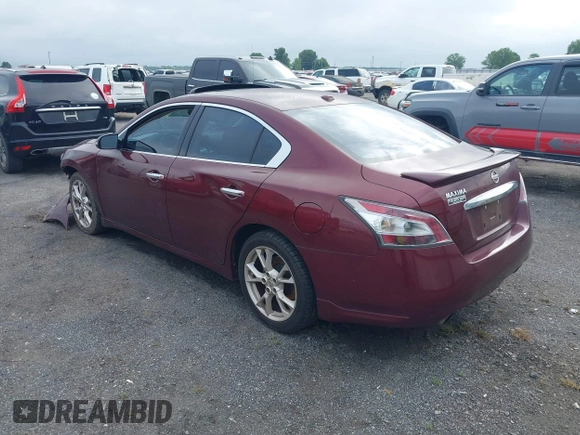 2013 Nissan Maxima S with VIN 1N4AA5APXDC846592, listed as a IAAI auction lot 42491159 with 113,189 mi miles and . Bid and sale history available at DreamBid. Image 3.